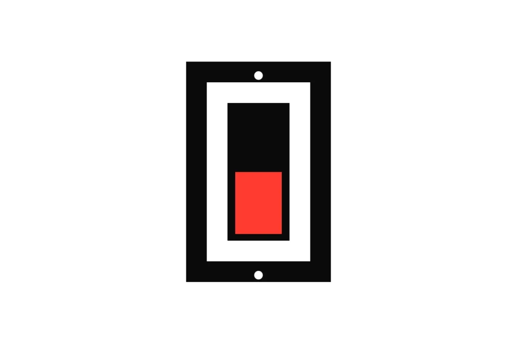 Illustration of a wall switch turned off, for best odds guaranteed removed from a betting account