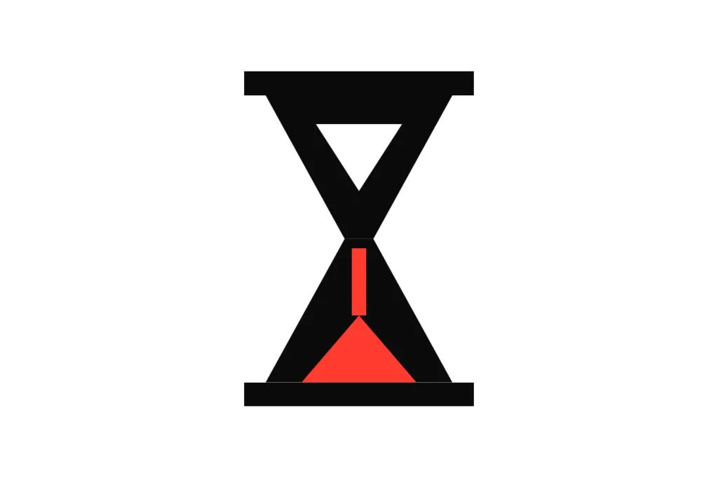 Illustration of an hourglass, for free bet expiry terms